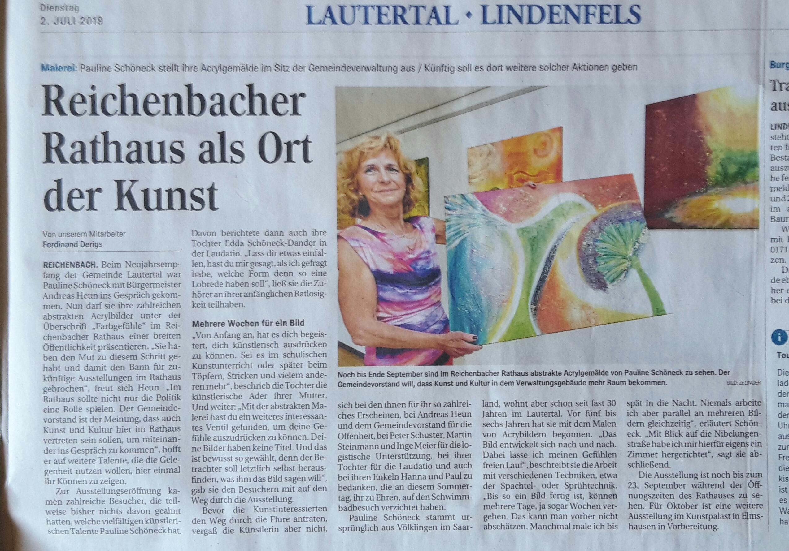 Vernissage Reichenbach 2019